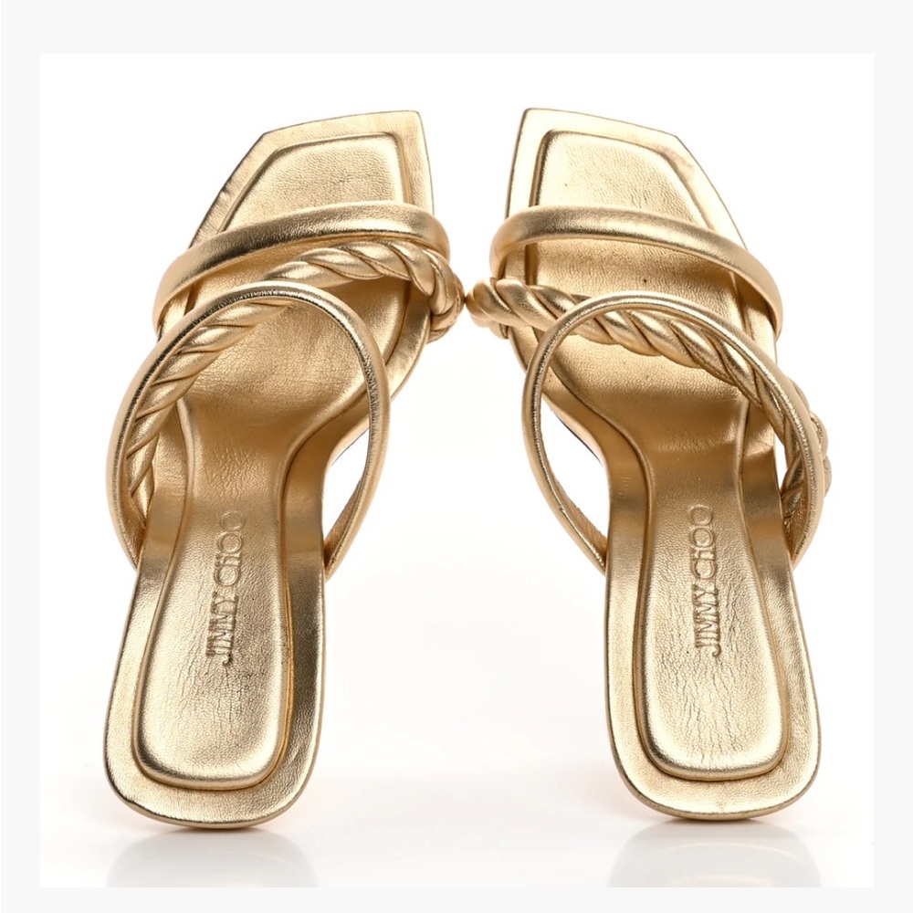 Jimmy Choo metallic Napa diosa sandals - Picture 3 of 13